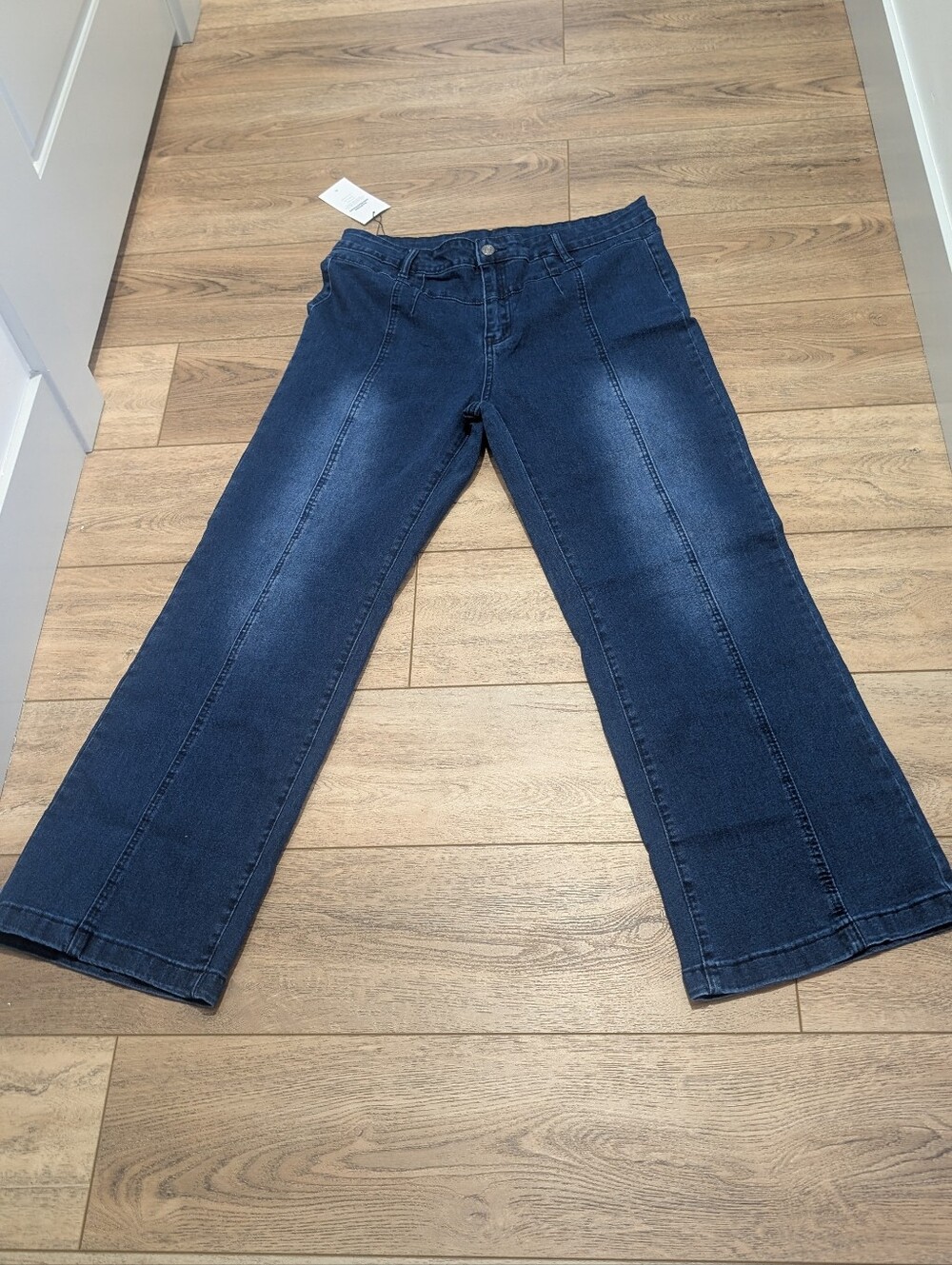 Women’s Dark Blue Wide-Leg Jeans